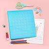 imageAvery Luxe Collection Durable Holographic 3 Ring Binder Customizable View Cover 1 Inch Round Rings 1 Holographic Violet Binder 03226Aqua