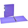 imageAvery Luxe Collection Durable Holographic 3 Ring Binder Customizable View Cover 1 Inch Round Rings 1 Holographic Violet Binder 03226Violet