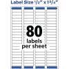 imageAvery Mailing Address Labels Laser Printers 9200 Labels 12 x 134 Permanent Adhesive 5167