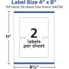 imageAvery Matte White Rectangle Labels Sure Feed Technology 4quot x 6quot 50 White Labels PrinttoTheEdge Permanent Adhesive LaserInkjet Printable100 labels