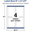 imageAvery Matte White Rectangle Labels Sure Feed Technology 5quot x 35quot 100 Matte White Printable Labels1 000 Labels