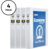 imageAvery Mini Economy View 3 Ring Binders 1quot Round Rings Holds 55quot x 85quot Paper White 4 Pack 177021 inch
