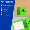 imageAvery Printable Rectangle Labels Sure Feed Technology 4quot x 3quot Neon Green Labels PrinttoTheEdge LaserInkjet Printable 80 Total Great for Shipping and Packaging320 labels