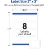 imageAvery Printable Rectangular Labels Sure Feed Technology 2quot x 3quot Matte White Permanent Adhesive LaserInkjet Printable 200 Blank Labels Great for Product Merchandising Stickers and More 5619