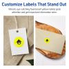 imageAvery Printable Round Labels Sure Feed Technology 34quot Diameter Neon Yellow Labels PrinttoTheEdge LaserInkjet 3200 Total Great for Price Stickers and Mailing Seals800 labels