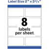 imageAvery Printable Shipping Labels with Sure Feed 2quot x 375quot White 200 Blank Mailing Labels 68732 x 375