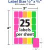 imageAvery Rectangular Color Coding Labels Assorted Removable Pack of 525 067211Pack