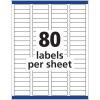 imageAvery Removable ID Labels Sure Feed Technology 05quot x 175quot 5 Packs 6467