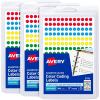 imageAvery SeeThrough ColorCoding Removable Labels 14 Inch Round Labels Assorted Translucent Colors NonPrintable 864 Dot Stickers Total 5796Assorted