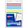 imageAvery SeeThrough ColorCoding Removable Labels 14 Inch Round Labels Assorted Translucent Colors NonPrintable 864 Dot Stickers Total 5796Assorted
