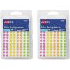 imageAvery SeeThrough ColorCoding Removable Labels 14 Inch Round Labels Assorted Translucent Colors NonPrintable 864 Dot Stickers Total 5796Assorted