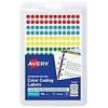 imageAvery SeeThrough ColorCoding Removable Labels 14 Inch Round Labels Assorted Translucent Colors NonPrintable 864 Dot Stickers Total 5796Assorted