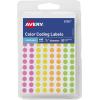 imageAvery SeeThrough ColorCoding Removable Labels 14 Inch Round Labels Assorted Translucent Colors NonPrintable 864 Dot Stickers Total 5796Assorted