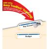 imageAvery TrueBlock File Folder Labels 23quot x 3716quot 1500 Printable Labels WhiteBlue Permanent 576623 inches x 3716 inches