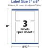 imageAvery TrueBlock Matte White Rectangle Labels Sure Feed Technology 3quot x 6quot 30 Matte White Labels PrinttoTheEdge LaserInkjet Printable Great for Packaging and Product Merchandising30 labels