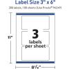 imageAvery TrueBlock Matte White Rectangle Labels Sure Feed Technology 3quot x 6quot 30 Matte White Labels PrinttoTheEdge LaserInkjet Printable Great for Packaging and Product Merchandising300 labels