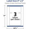 imageAvery TrueBlock Matte White Rectangle Labels Sure Feed Technology 3quot x 6quot 30 Matte White Labels PrinttoTheEdge LaserInkjet Printable Great for Packaging and Product Merchandising75 labels