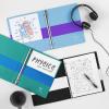 imageAvery TwoTone Durable View 3 Ring Binder 1 Inch Slant Rings VioletSoft Blue Binder 171311