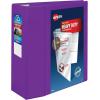 imageAveryR HeavyDuty View 3 Ring Binder 1quot OneTouch EZDR Rings 1 Purple Binder 79771Purple