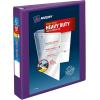 imageAveryR HeavyDuty View 3 Ring Binder 1quot OneTouch EZDR Rings 1 Purple Binder 79771Purple