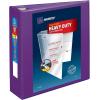 imageAveryR HeavyDuty View 3 Ring Binder 1quot OneTouch EZDR Rings 1 Purple Binder 79771Purple