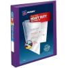 imageAveryR HeavyDuty View 3 Ring Binder 1quot OneTouch EZDR Rings 1 Purple Binder 79771Purple