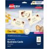 imageAvery Clean Edge Printable Business Cards with Sure Feed Technology 2quot x 35quot Ivory 200 Blank Cards for Laser Printers 5876One Size