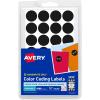 imageAvery ColorCoding Removable Labels 34 Inch Round Labels Black NonPrintable 1008 Dot Stickers Total 5459
