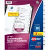 imageAvery Dividers for 3 Ring Binders 10 Tabs per Set Customizable Table of Contents Classic White Tabs Great for Organizing Reports Projects and More 3 Sets of 1107710 Tab