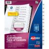 imageAvery Dividers for 3 Ring Binders 12 Tabs per Set Customizable Table of Contents Classic White Tabs Great for Organizing Reports Projects and More 3 Sets of 11078One Size