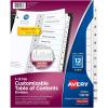 imageAvery Dividers for 3 Ring Binders 12 Tabs per Set Customizable Table of Contents Classic White Tabs Great for Organizing Reports Projects and More 3 Sets of 11078One Size Pack of 24