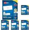 imageAvery Easy Peel Printable Address Labels with Sure Feed 1quot x 4quot White 500 Blank Mailing Labels 081612000 labels Pack of 5