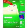 imageAvery File Folder Labels for Laser ampamp Inkjet Printers 066quot x 343quot White 150 Pack 8478