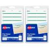 imageAvery File Folder Labels on 4quot x 6quot Sheets Easy Peel WhiteGreen Print or Write 23quot x 3716quot 252 Labels 520358 x 3 12 Pack of 2