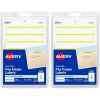 imageAvery File Folder Labels on 4quot x 6quot Sheets Easy Peel WhiteYellow Print or Write 23quot x 3716quot 252 Labels 520958 x 3 12 Pack of 2