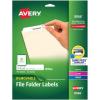 imageAvery File Folder Labels with Sure Feed 23quot x 3716quot 750 Printable Labels Removable White 806623 in X 3716 in