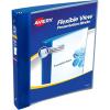 imageAvery Flexible View 3 Ring Binder 1 Inch Round Rings 1 Blue Binder 176751 Count Pack of 12