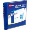 imageAvery Flexible View 3 Ring Binder 12 Inch Round Rings 1 Blue Binder 176701 Pack