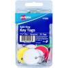 imageAvery Metal Rim Key Tags 125quot Diameter Tag Metal Split Ring Assorted Colors 50 Tags 11026Pack of 50
