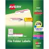 imageAvery TrueBlock File Folder Labels 23quot x 3716quot 1500 Printable Labels WhiteRed Permanent 50665