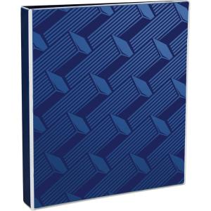 imageAvery Dual Effect HeavyDuty 3 Ring Binder 1 Inch Slant Rings Black Binder 03218Navy Blue