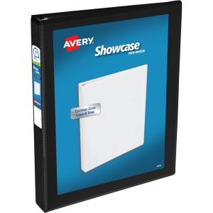 imageAvery Economy Showcase View 3 Ring Binders 15 Inch Slant Rings Black Binder Ideal for Organization Office Use 196501