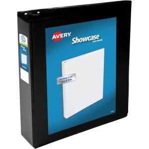 imageAvery Economy Showcase View 3 Ring Binders 15 Inch Slant Rings Black Binder Ideal for Organization Office Use 196503