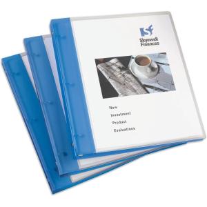 imageAvery Flexible View 3 Ring Binder 12 Inch Round Rings 1 Blue Binder 176703 Pack