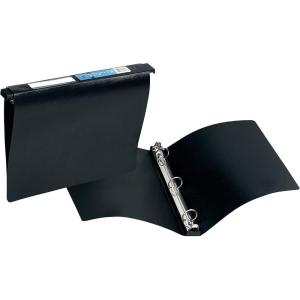 imageAvery Hanging Storage Flexible 3 Ring Binders 1quot Round Rings 175Sheet Capacity Black 4 Pack 177081 Pack
