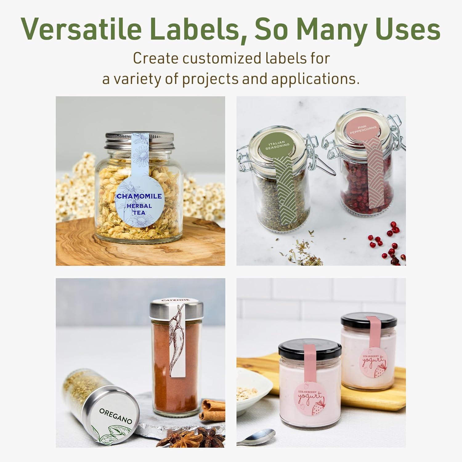 imageAvery Dissolvable Lollipop Labels Sure Feed Technology 15quot x 4quot Matte White PrinttoTheEdge LaserInkjet Printable 40 Labels Total200 labels