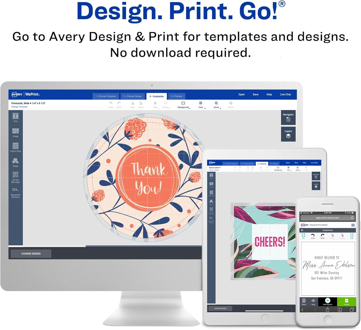 imageAvery Matte White Starburst Labels Sure Feed Technology 225quot 300 Matte White Printable Labels600 Labels