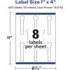 imageAvery Durable Waterproof Lollipop Labels Sure Feed Technology 1quot x 4quot 80 Total Oil and TearResistant Waterproof Labels PrinttoTheEdge LaserPigmentBased Inkjet Printable400 labels