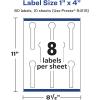 imageAvery Durable Waterproof Lollipop Labels Sure Feed Technology 1quot x 4quot 80 Total Oil and TearResistant Waterproof Labels PrinttoTheEdge LaserPigmentBased Inkjet Printable80 labels