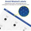 imageAvery Glossy Clear Hexagon Labels Sure Feed Technology 112quot x 14754quot 200 Glossy Clear Labels PrinttoTheEdge LaserInkjet Printable1 000 labels